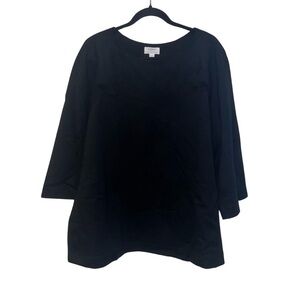 Seraphine The Work Edit Black Maternity Top, Size 10, NWT